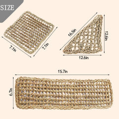 PINVNBY gros plan sur tissage en seagrass robuste et doux au toucher