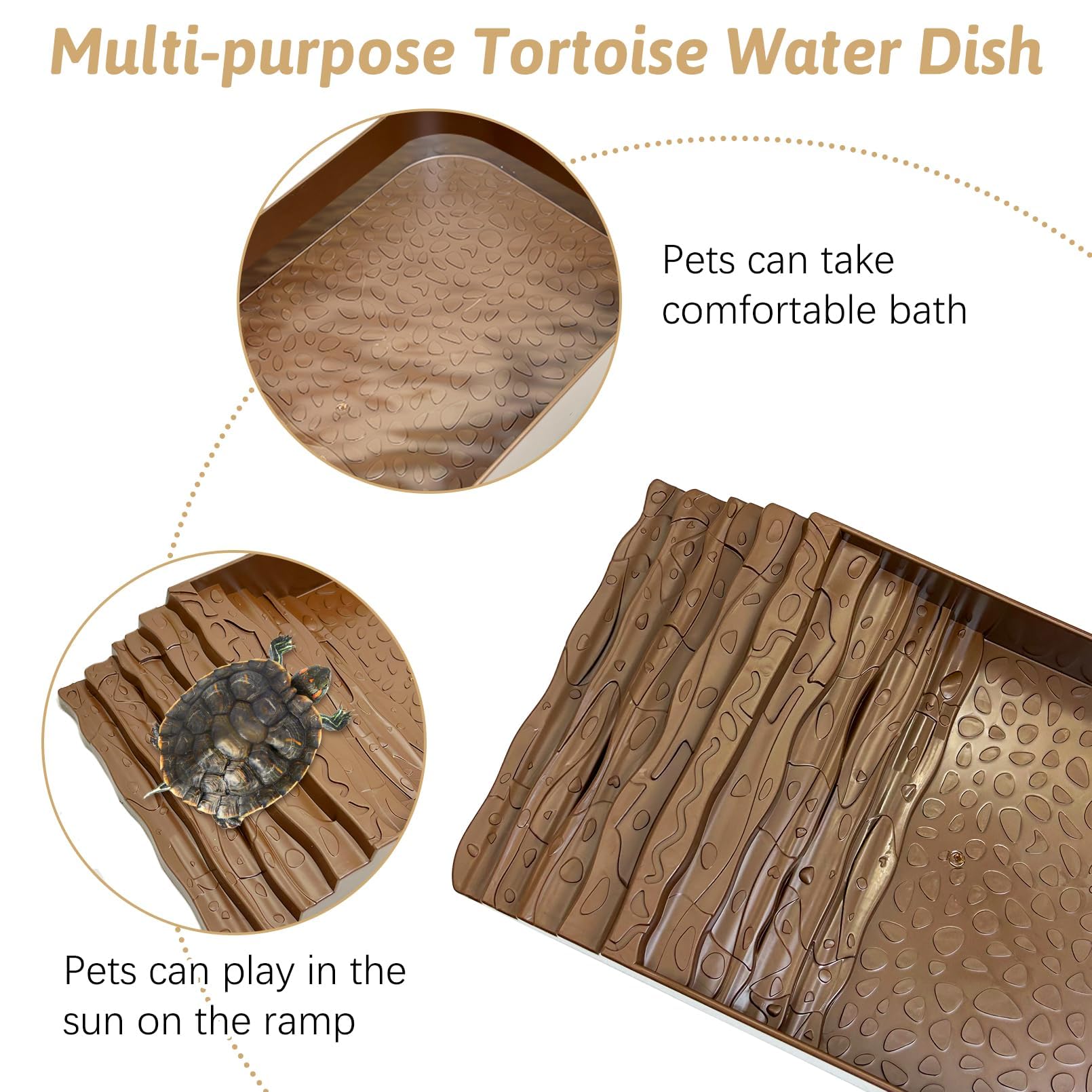 PINVNBY tortue utilisant bassin favorisant baignade et détente