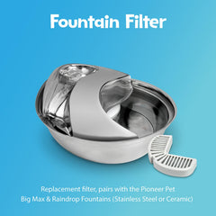Pioneer Pet détail du jet d’eau montrant un flux attirant pour animaux