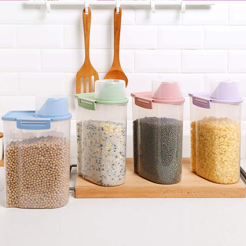PISSION boîte rose posée en cuisine pour un rangement esthétique et pratique