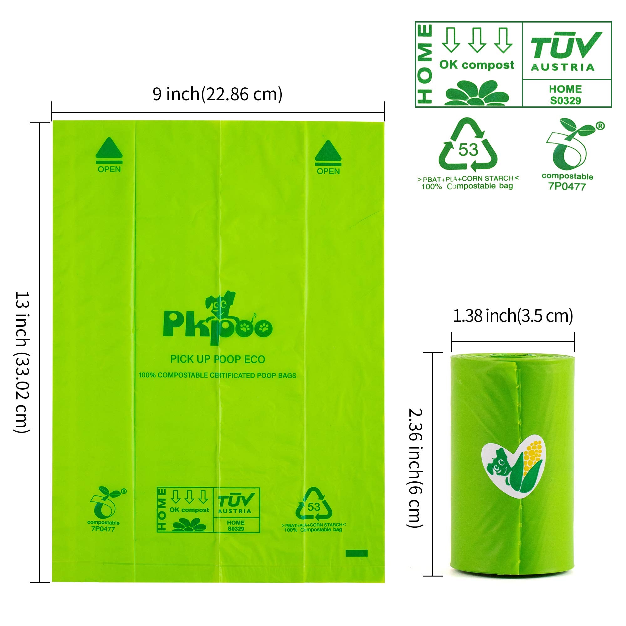 Pkpoo sacs en compostage jardin illustrant dégradation naturelle