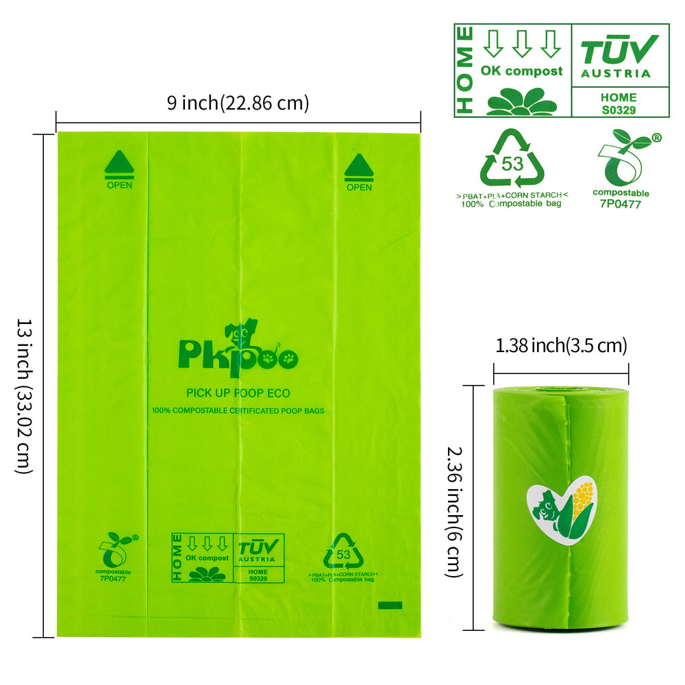 Pkpoo sacs en compostage jardin illustrant dégradation naturelle