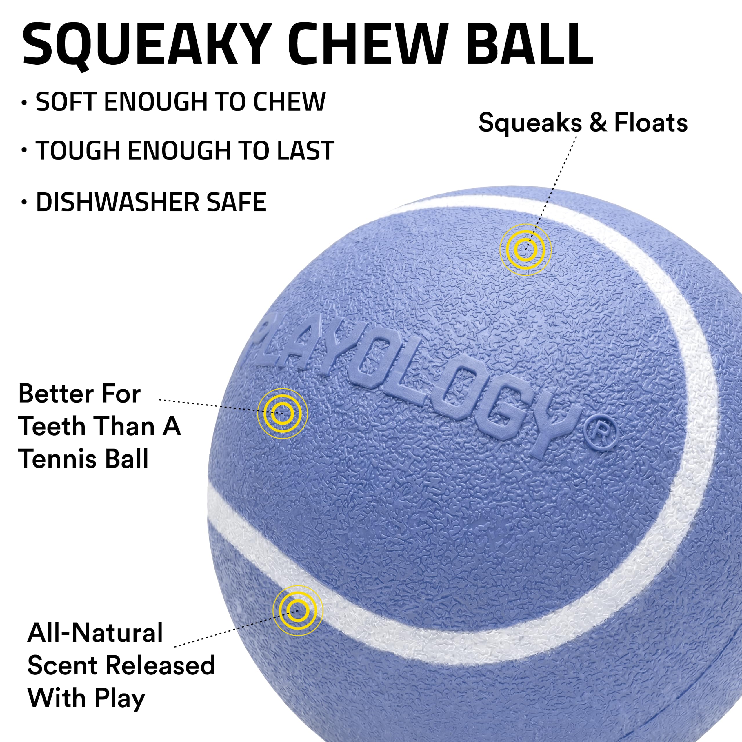 Playology gros plan texture en caoutchouc souple, durable et protectrice pour dents
