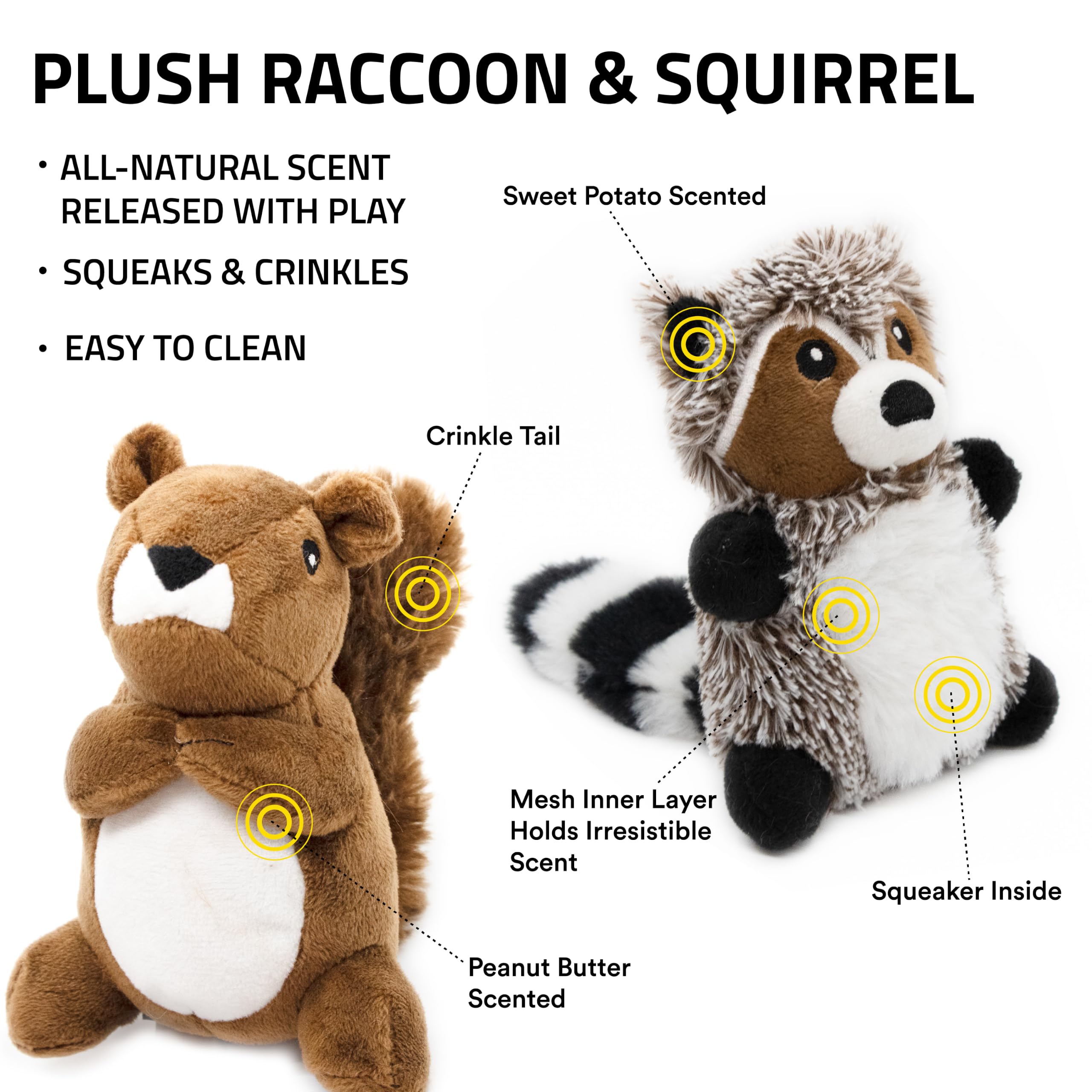 Playology peluche écureuil gros plan sur la texture douce pour câlins confortables