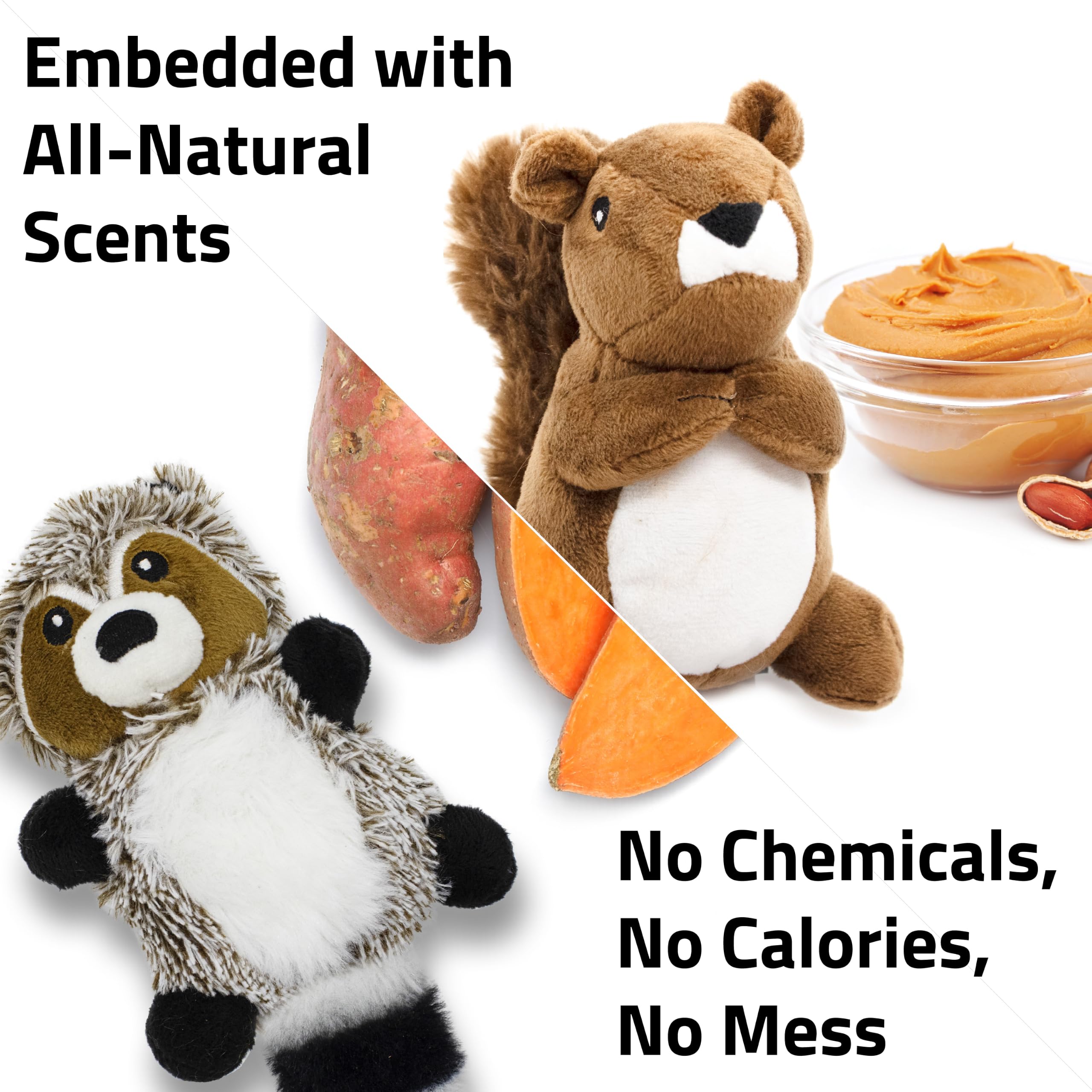 Chien petit jouant avec peluche Playology montrant engagement et amusement