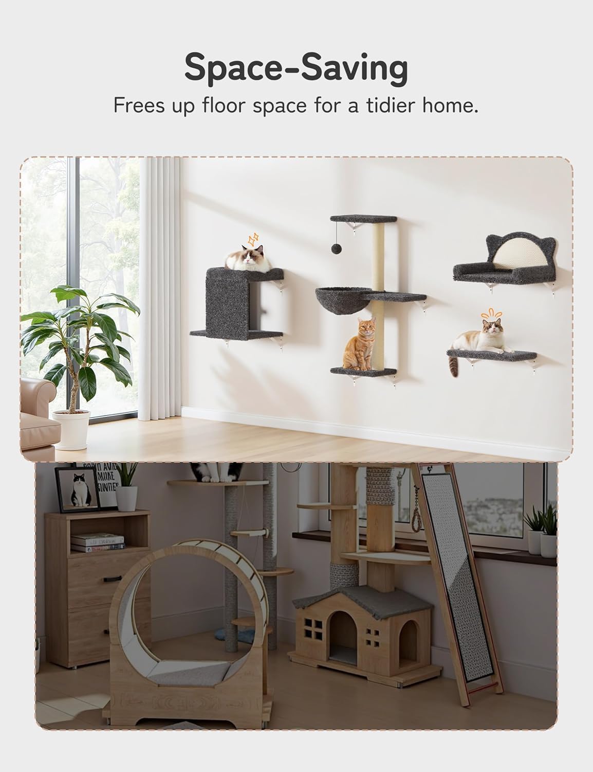 PLEKER installation dans un salon montrant intégration décorative et gain d'espace