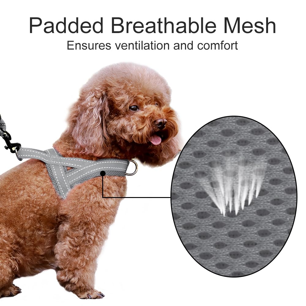 PLUTUS PET harnais maille rembourrée détail respirant pour plus de confort
