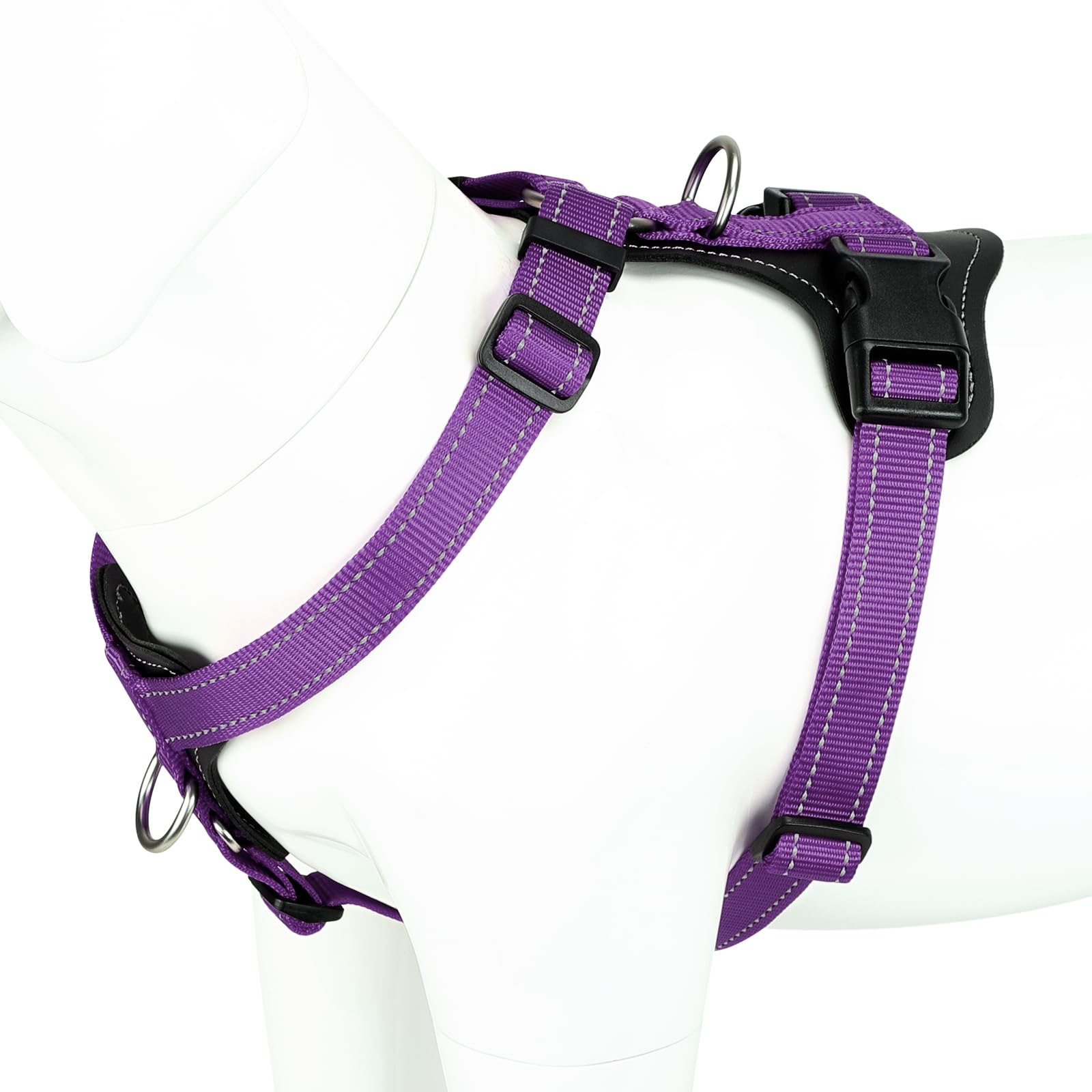 PLUTUS PET harnais vue avant avec confort et contrôle