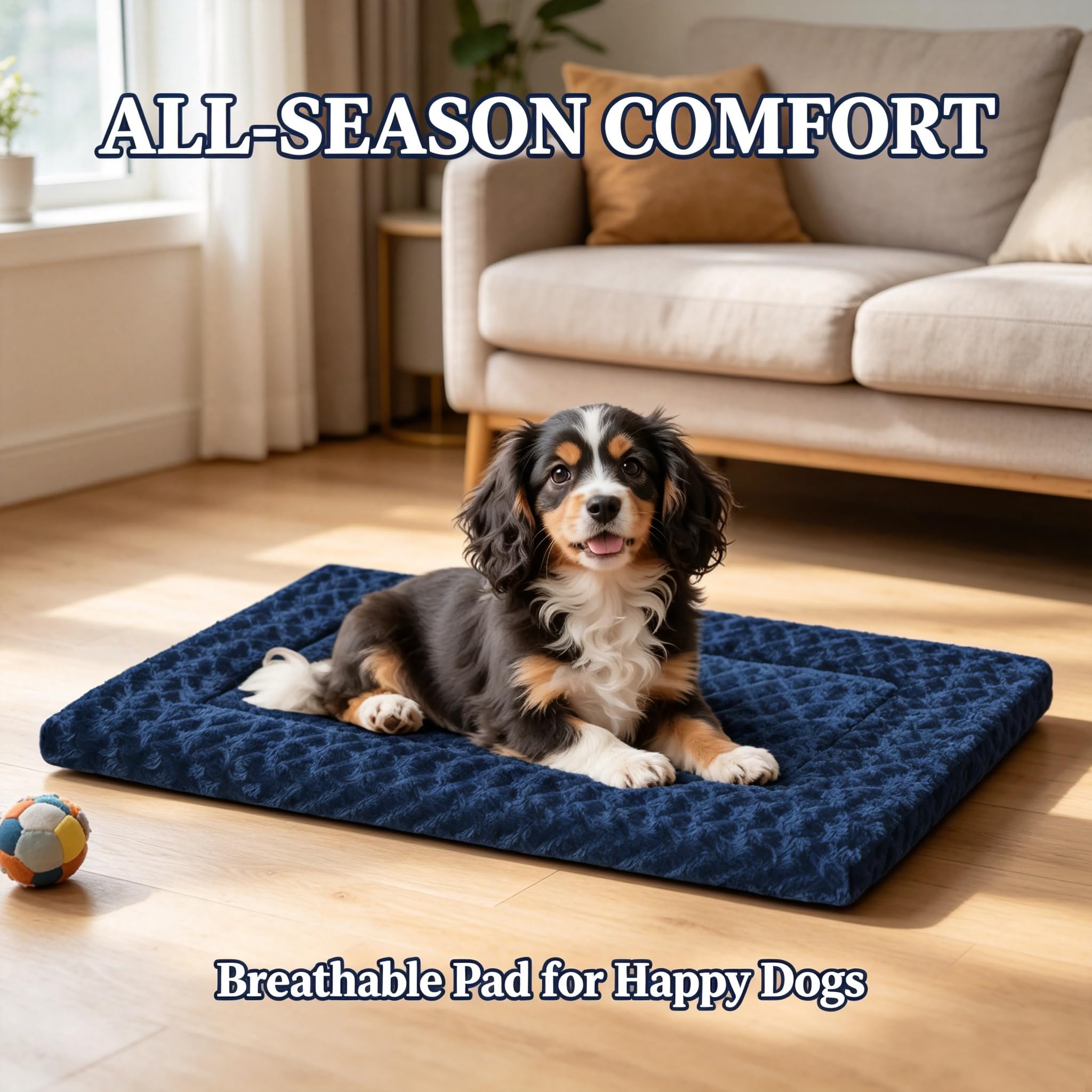 pobopobo tapis installé en caisse pour confort du chien