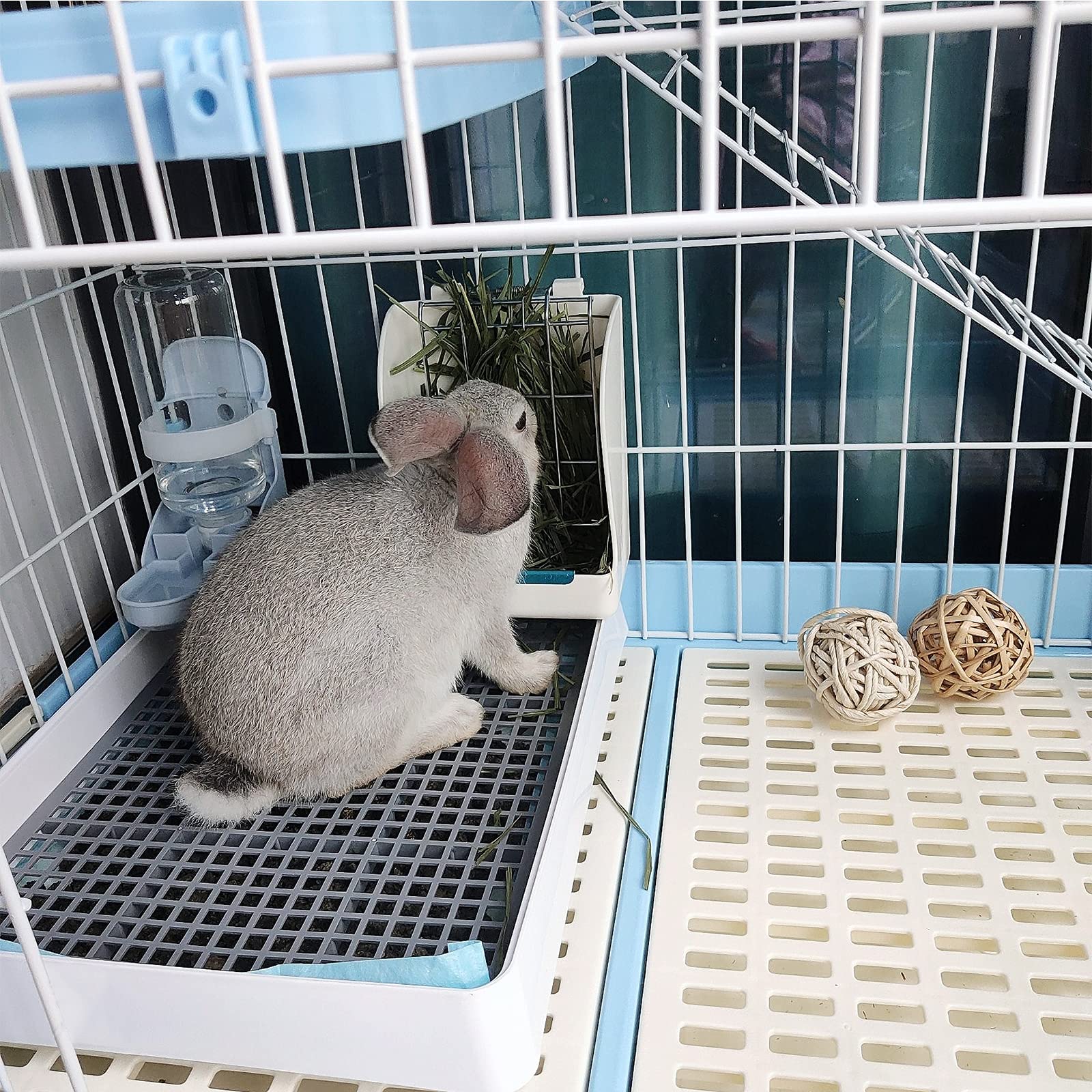 PODOO bac litière comparaison taille illustrant espace pour petits animaux
