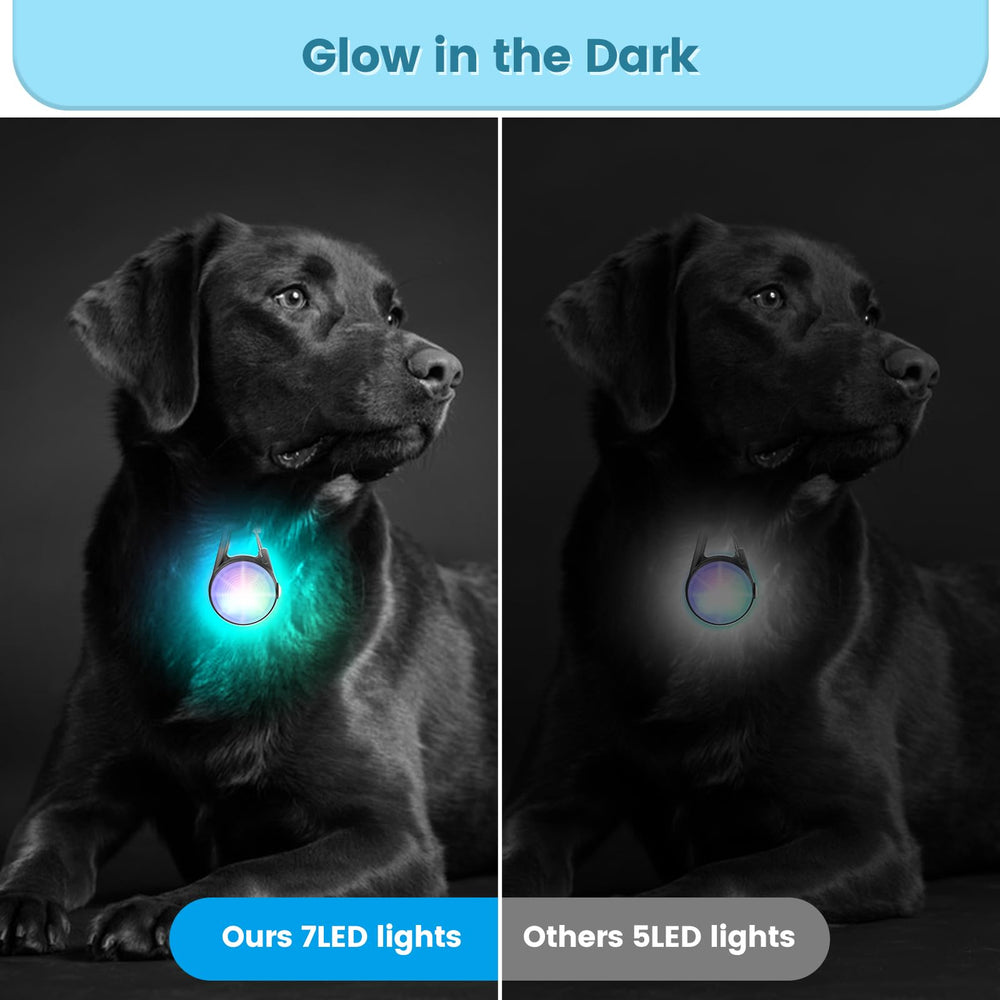 POEEY détails des 7 LED et coque résistante offrant diffusion large