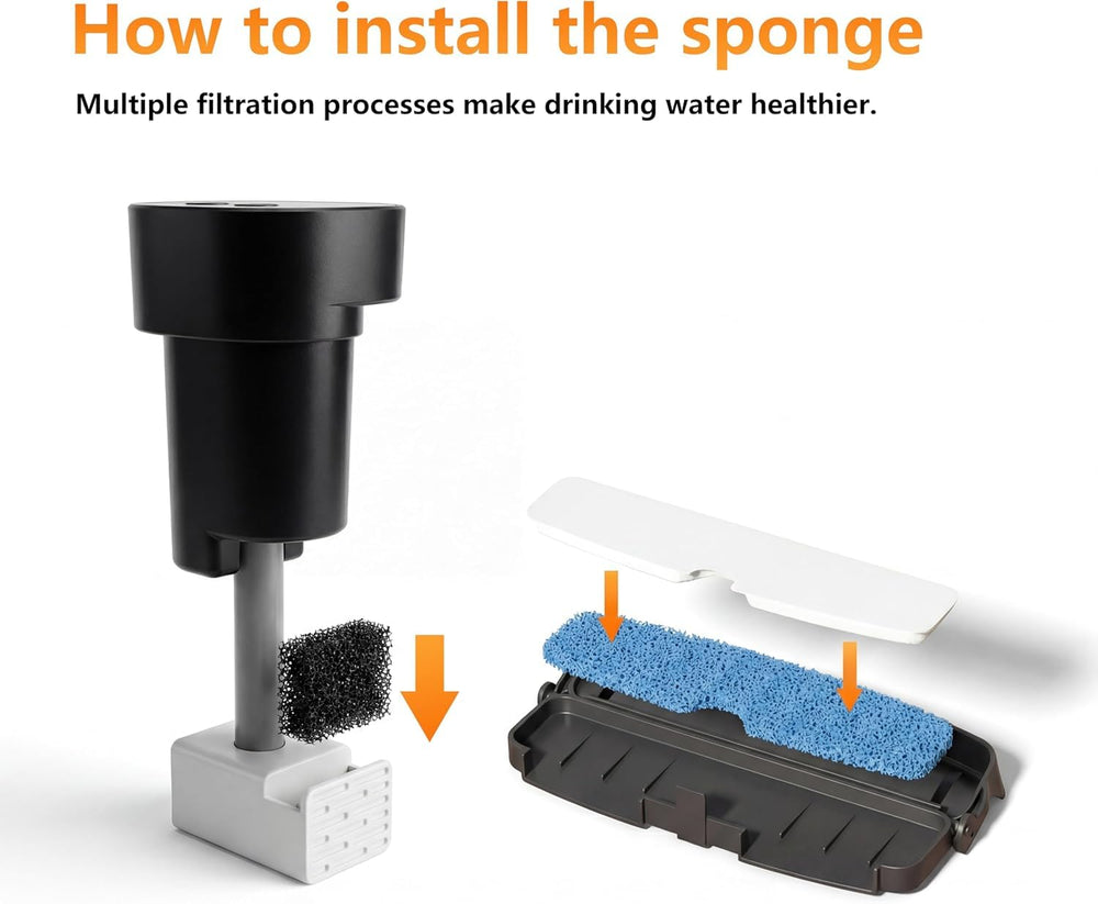 Pokpet fontaine installée en jardin, solution sans fil pour extérieur