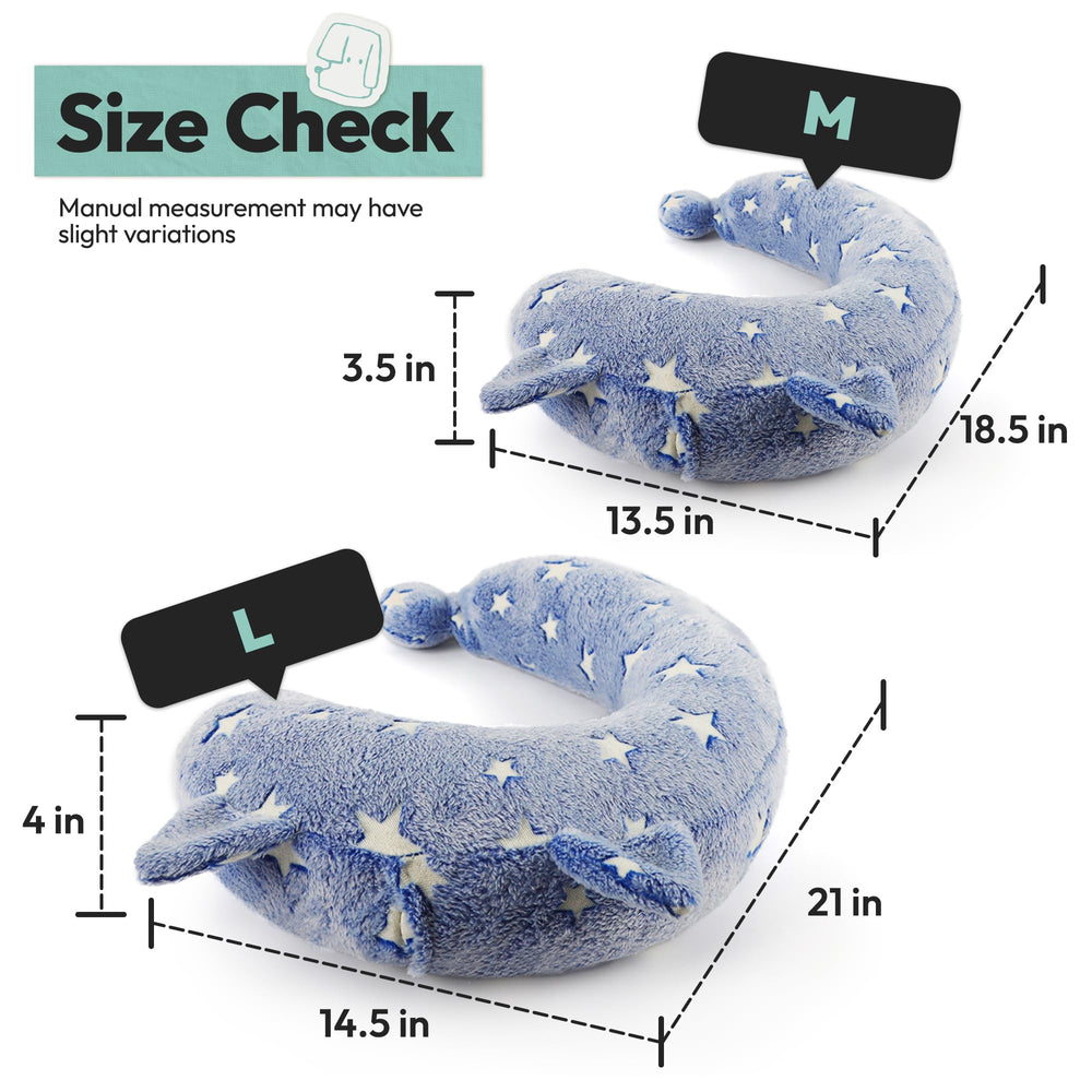 POMESEA coussin posé à côté d’un objet pour comparer la taille