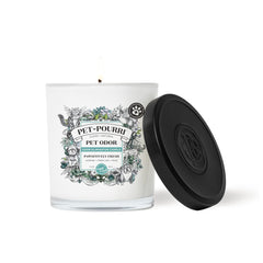 Poo-Pourri bougie face emballage présentant neutralisation des odeurs