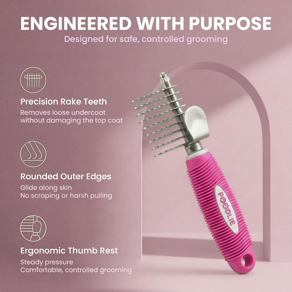 POODLIE accrochée par son trou de suspension pour un rangement pratique