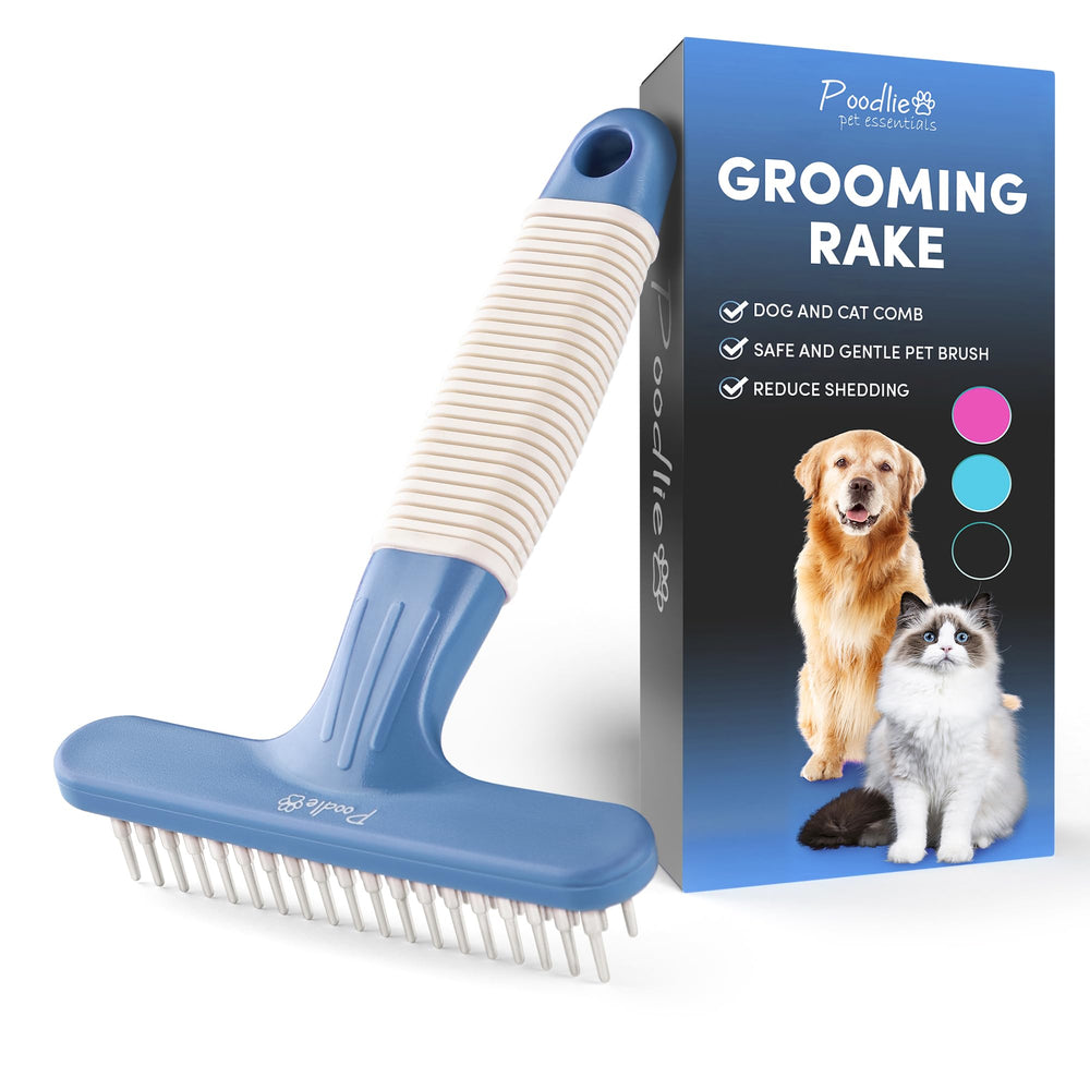 POODLIE râteau face avant montrant la forme ergonomique et gain de confort