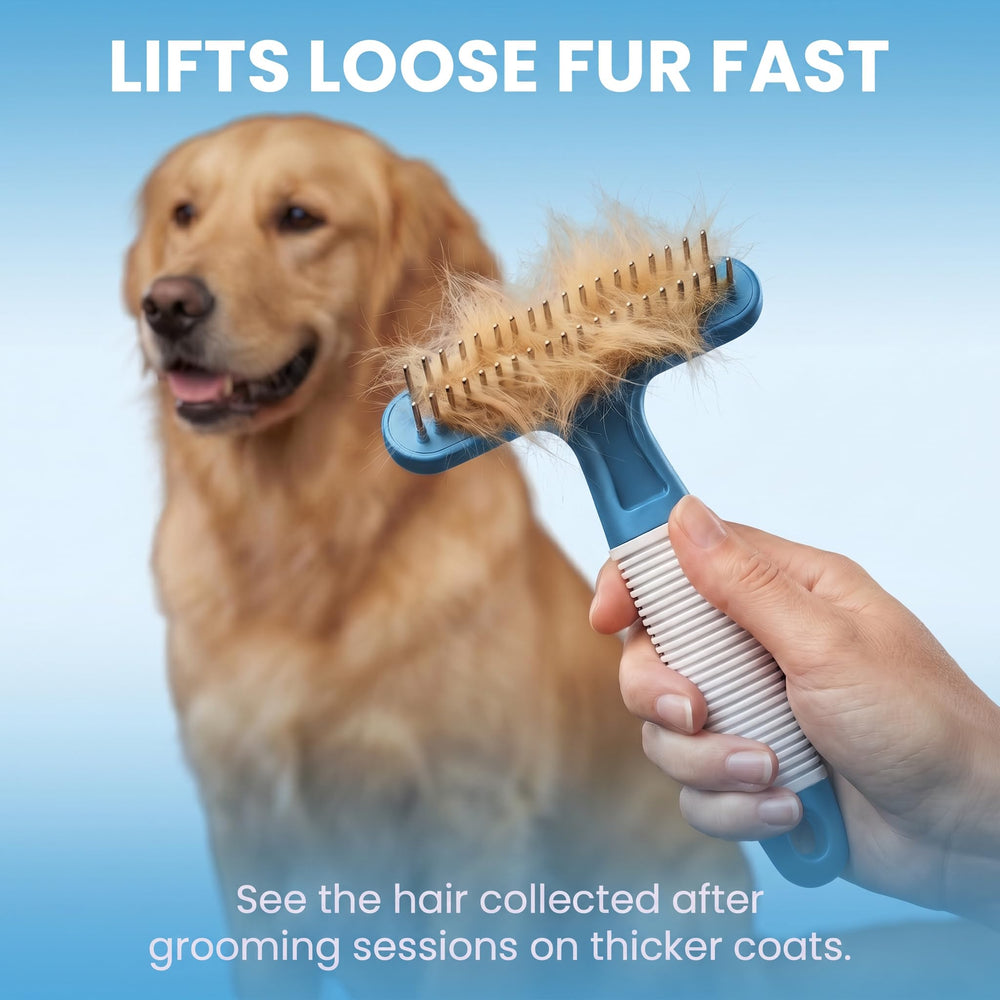 POODLIE râteau utilisé sur chien réduisant les nœuds et sous-poil