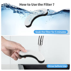 Filtre Porens installé dans fontaine Clear Cat, maintien et étanchéité