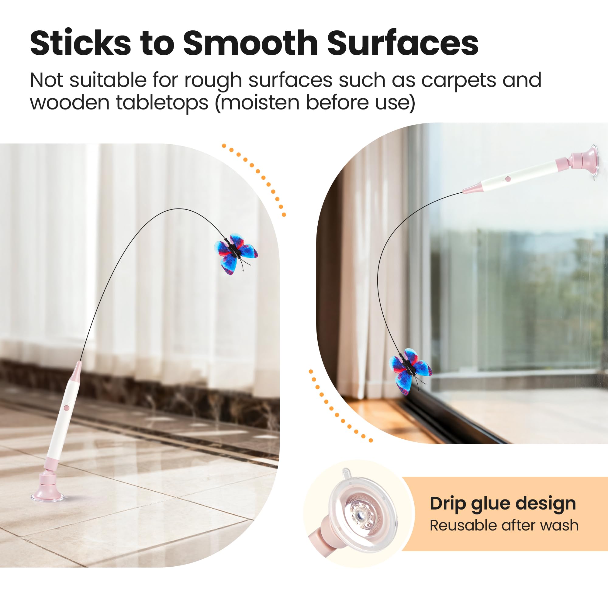 Potaroma base ventouse fixée sur surface lisse pour jeu mains‑libres sécurisé