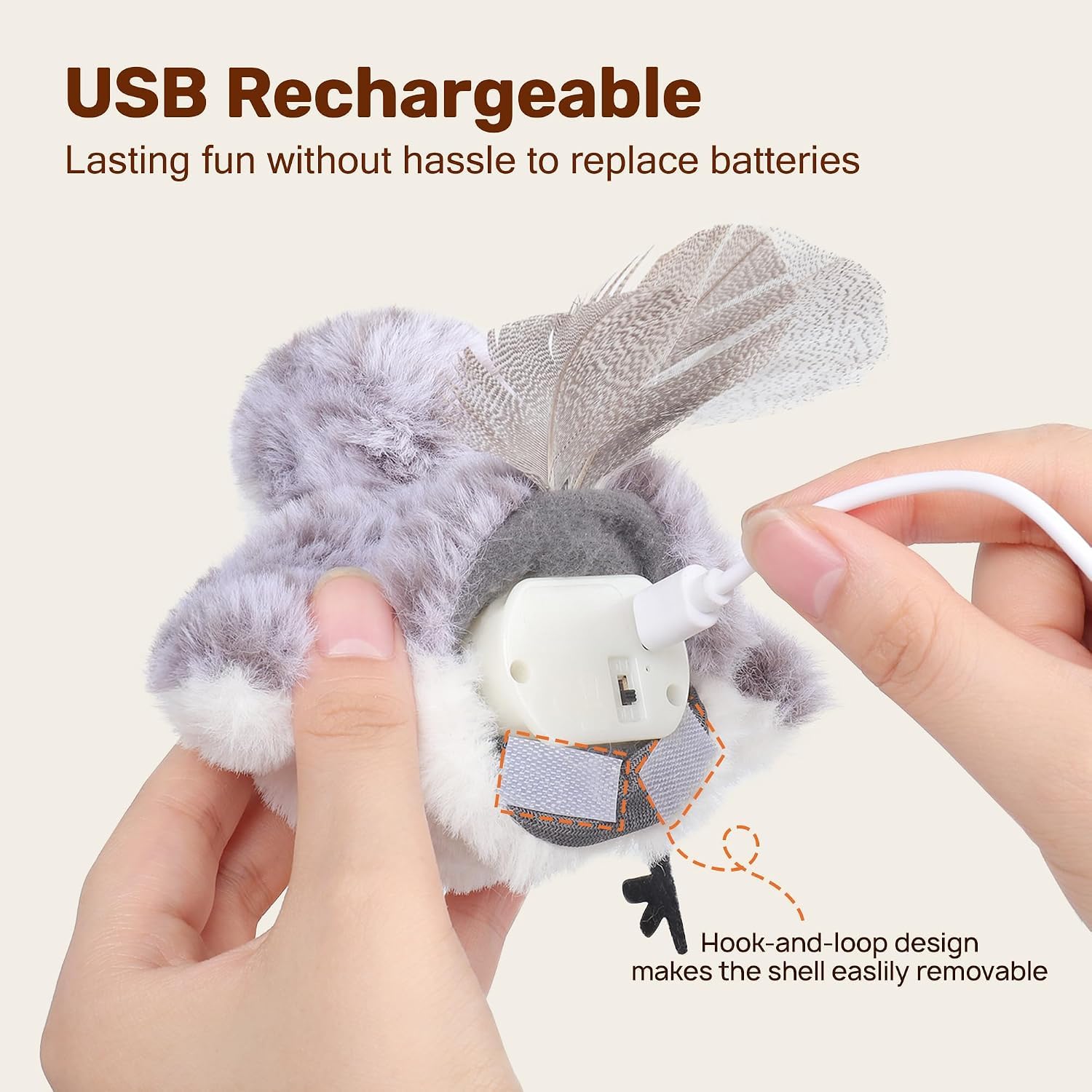 Potaroma sandpiper mécanisme détachable pour charge USB et nettoyage facile