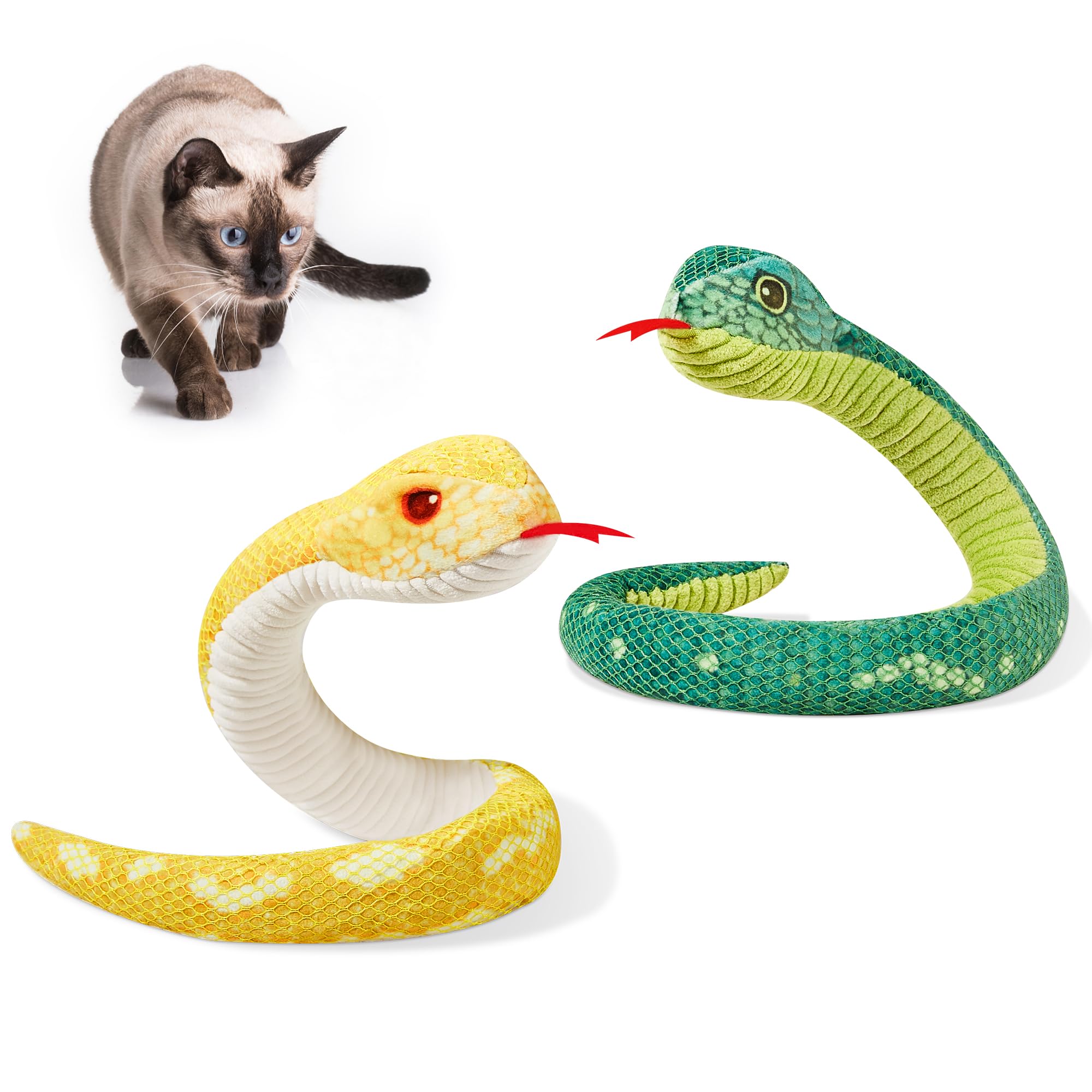 Potaroma jouet serpent face avant montrant l’emballage et l’apparence réaliste