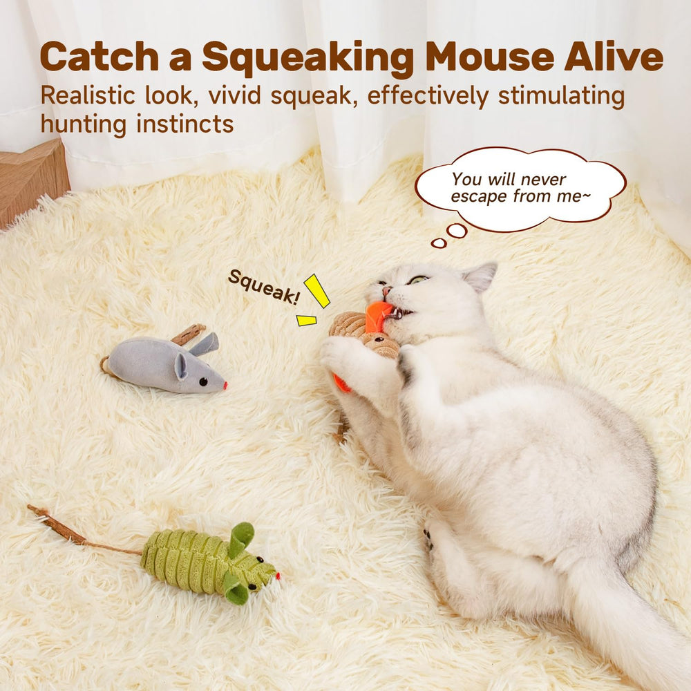 Potaroma souris en usage montrant un chat en mouvement pour stimulation