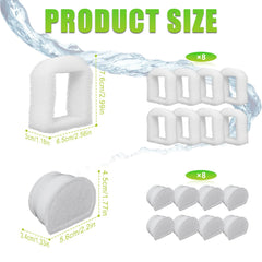 Poweka vue rapprochée de la mousse filtrante montrant protection pompe