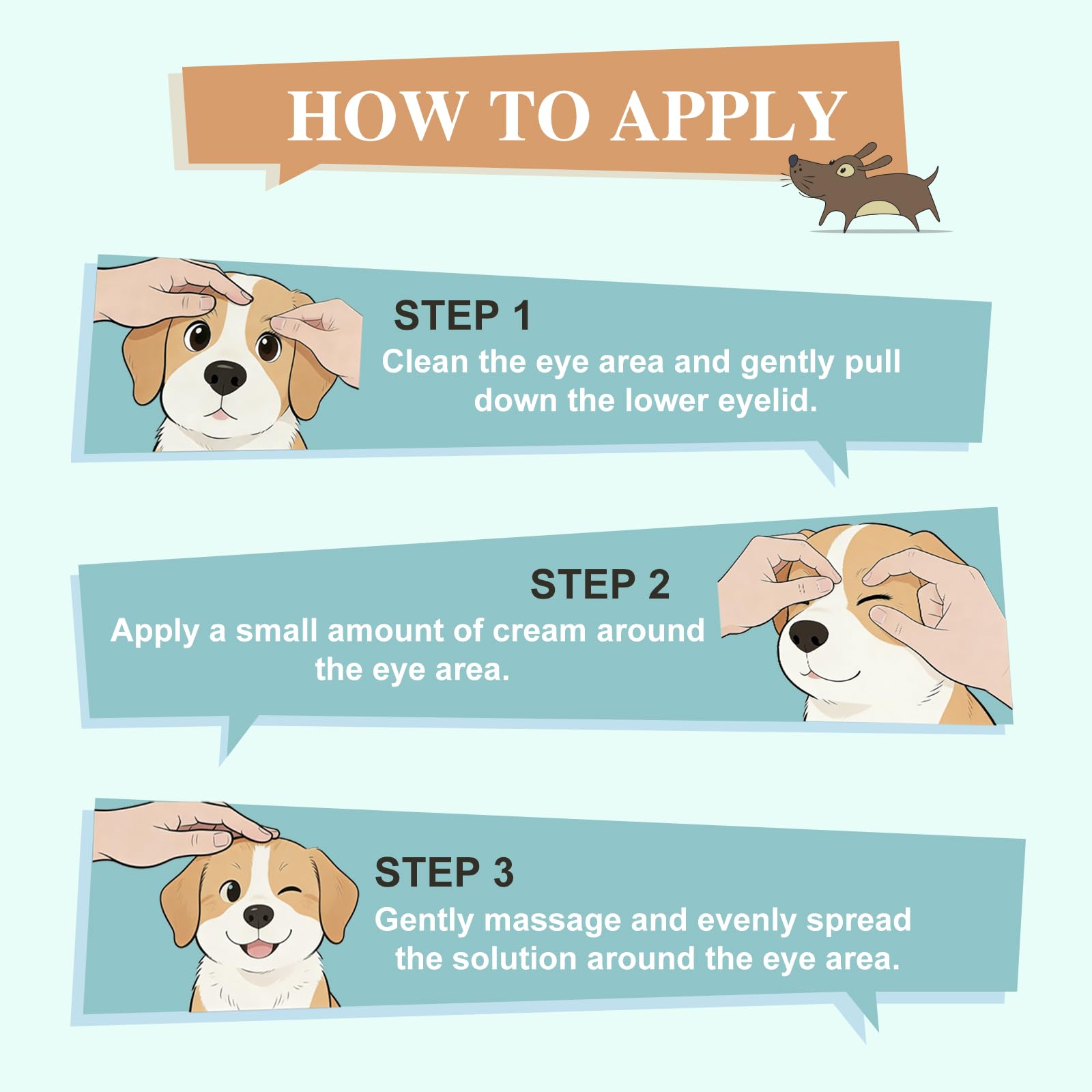 Powerhugs application sur un chien illustrant un soin apaisant