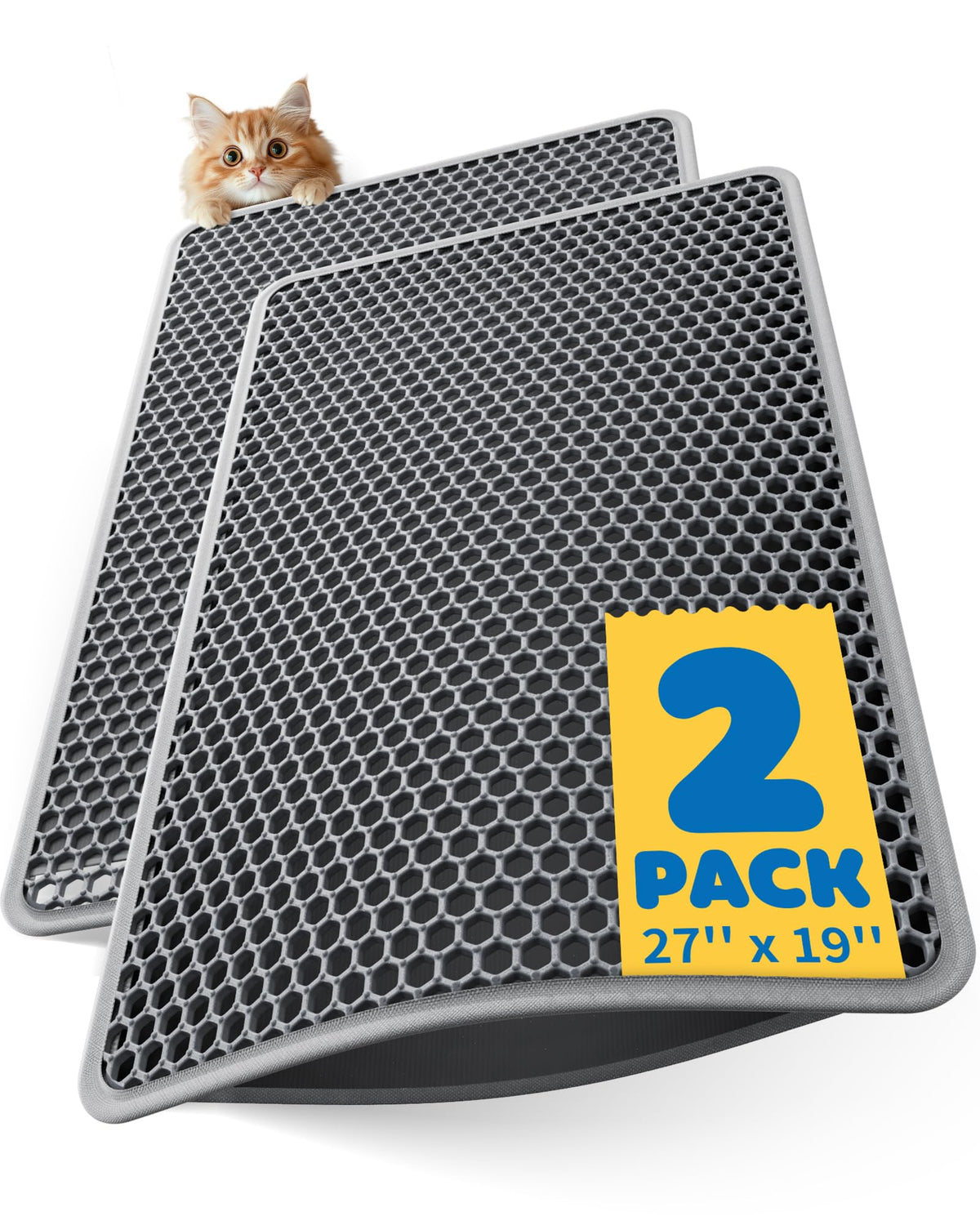 Powools tapis face avant montrant lot de 2 et protection du sol