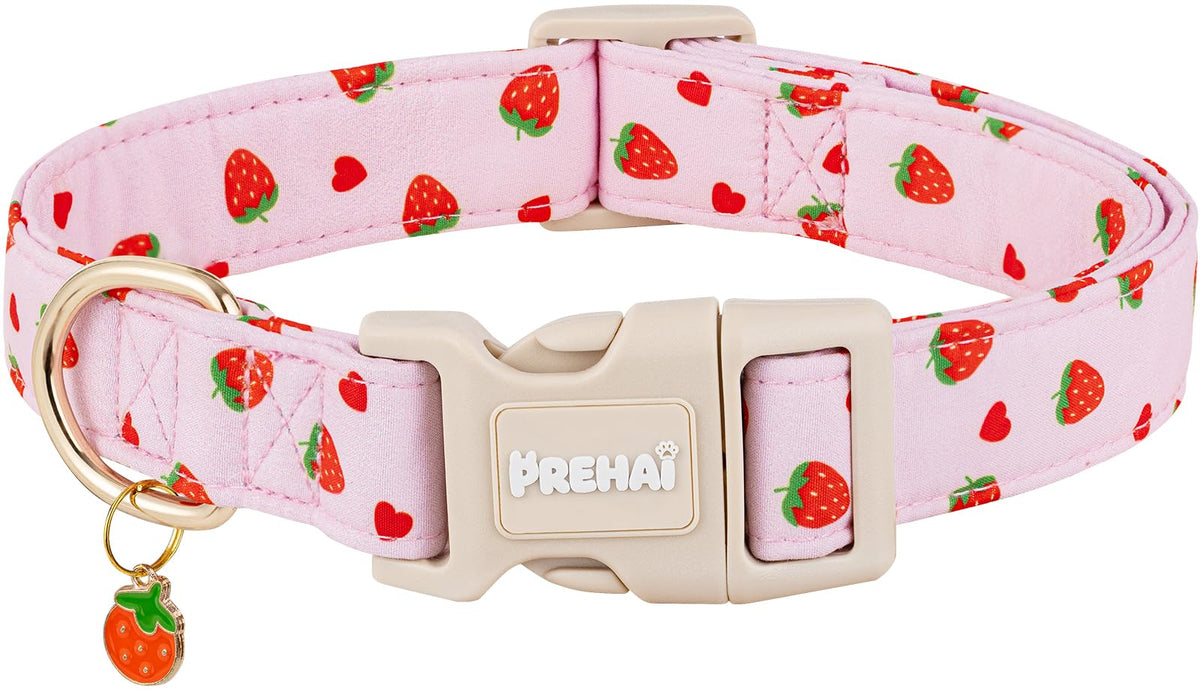 PREHAI collier rose fraises vue de face montre design attractif et visibilité