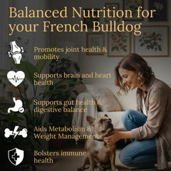 Prestige Breed comprimé gros plan, détail texture et appétence au bacon
