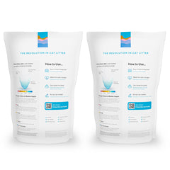 PrettyLitter gros plan cristaux en gel montrant absorption efficace