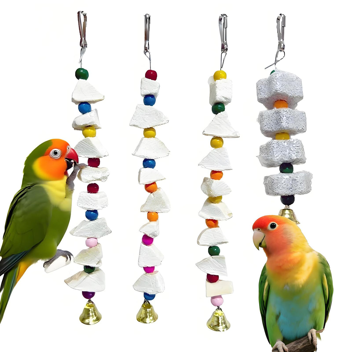 PRFOKEY emballage avant montrant le lot de 4 jouets et bénéfice d'alimentation en calcium