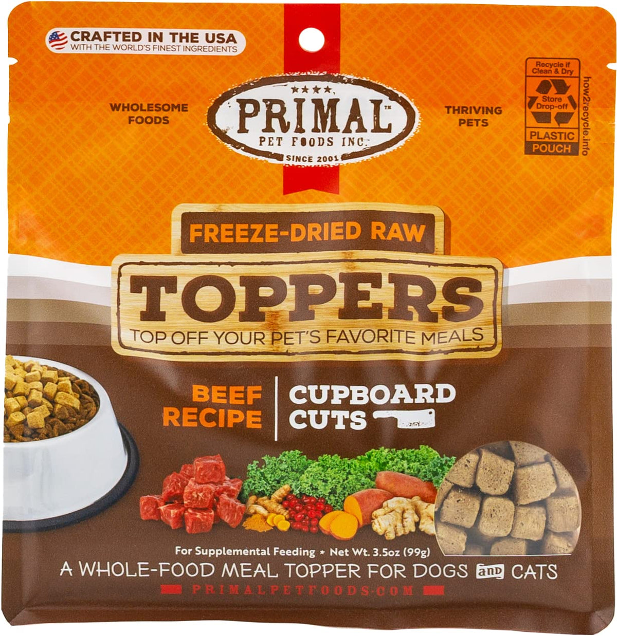 Primal emballage avant montrant format 3,5 oz et informations produit