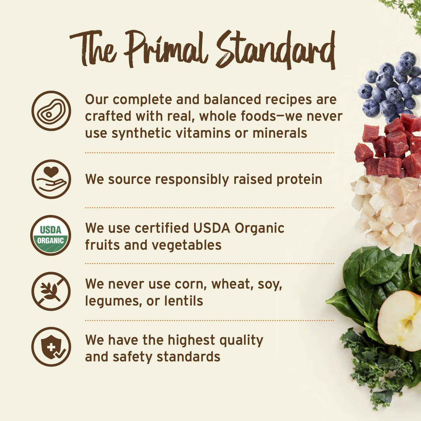 Primal Pet Foods bol reconstitué montrant apparence lactée et appétence
