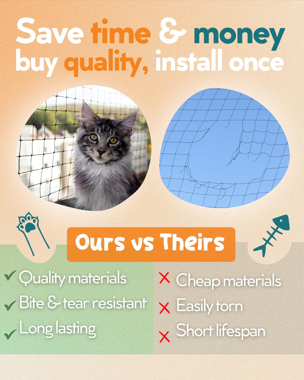 PRIMAL PURR comparaison taille et échelle montrant dimensions 6m par 3m