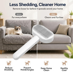 PrimePets gros plan poils denses attrape sous-poil efficacement