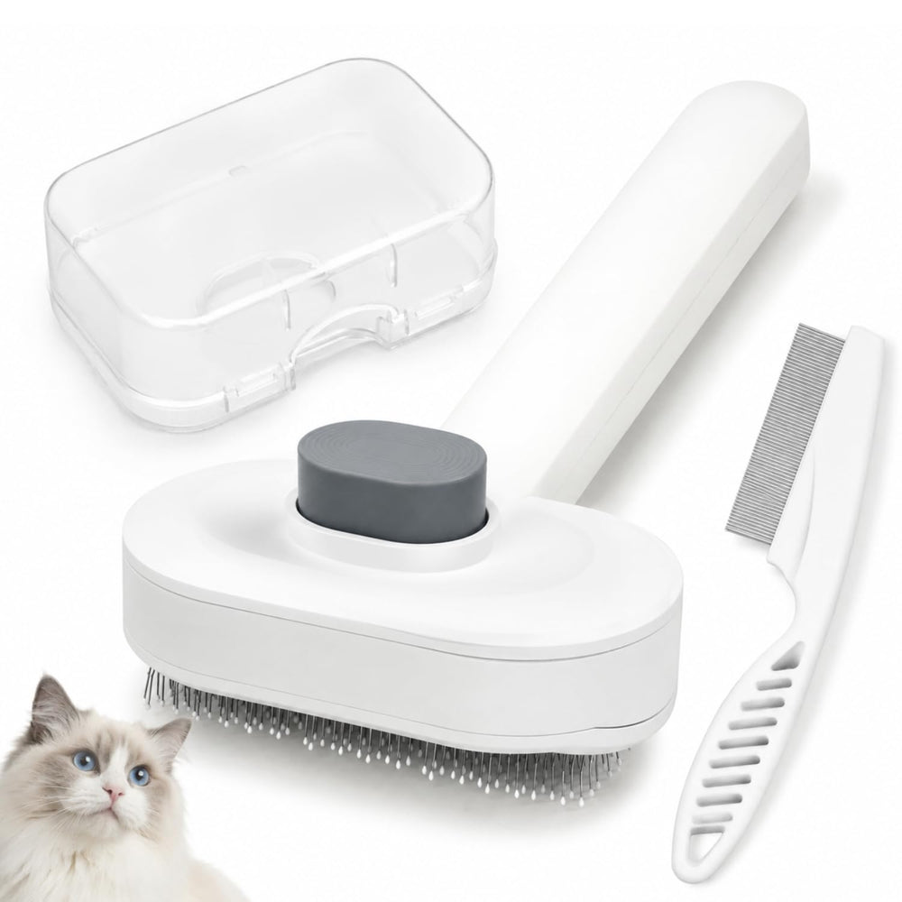 PrimePets brosse slicker vue frontale bénéfice réduction mue