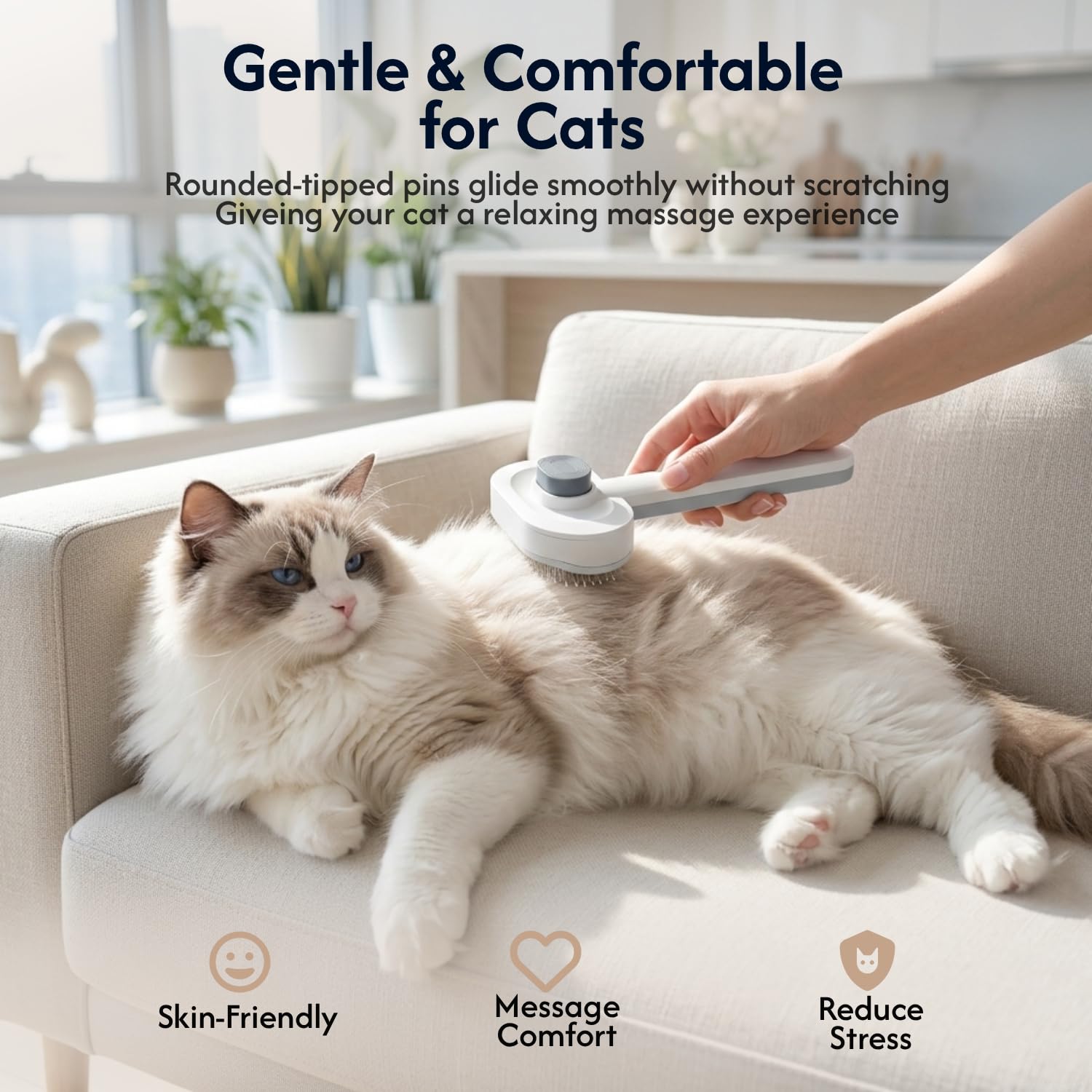 PrimePets peigne fin et étui organisent le rangement hygiénique
