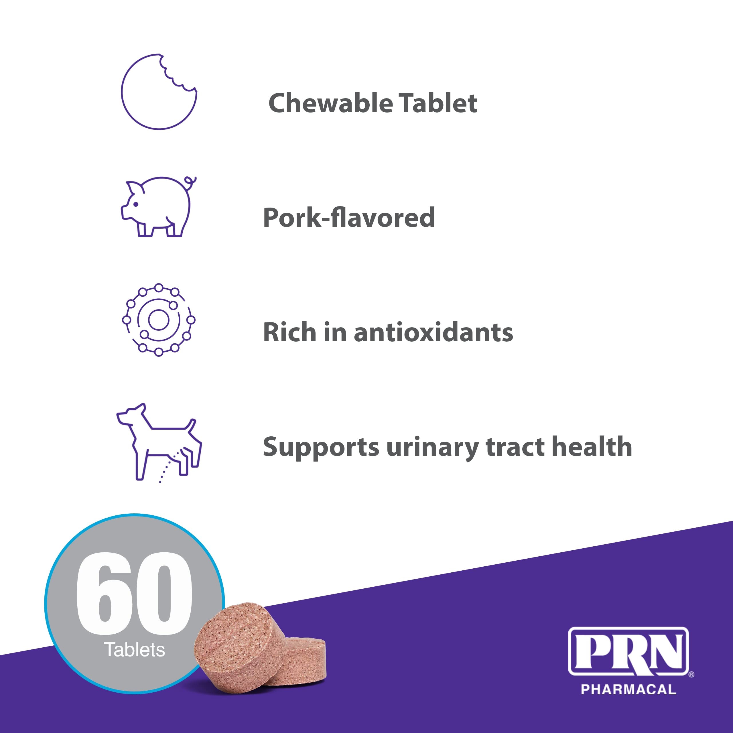 PRN CranMate comprimé dans la main pour illustrer la taille et le dosage pratique