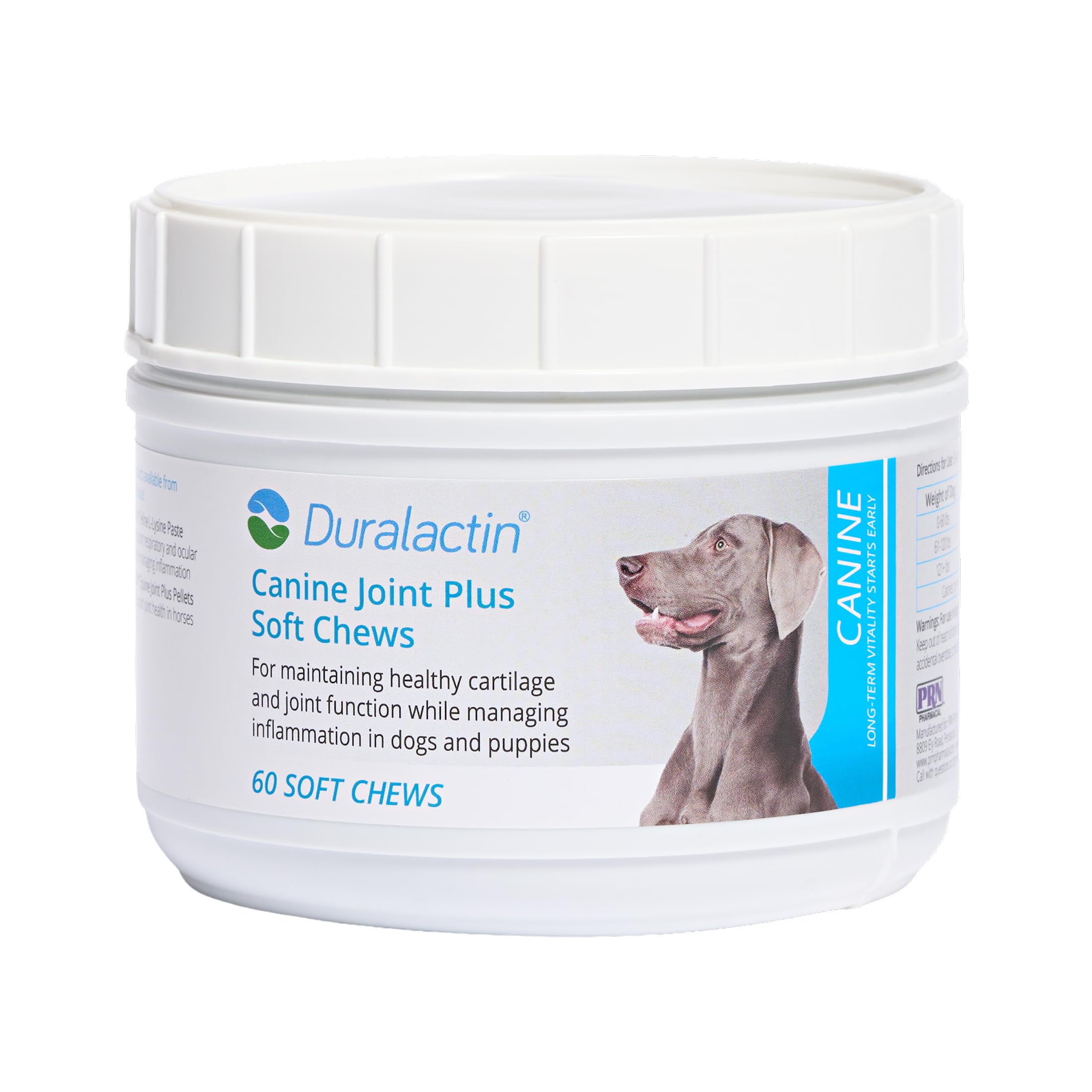 PRN Duralactin emballage avant mettant en avant le soutien articulaire