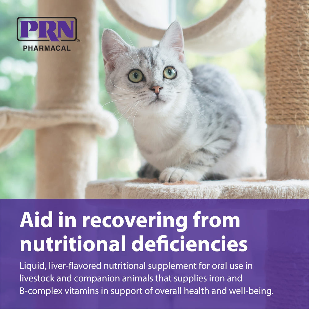 PRN Liqui-Tinic mélangé à la nourriture de chat montrant meilleure acceptation et appétence
