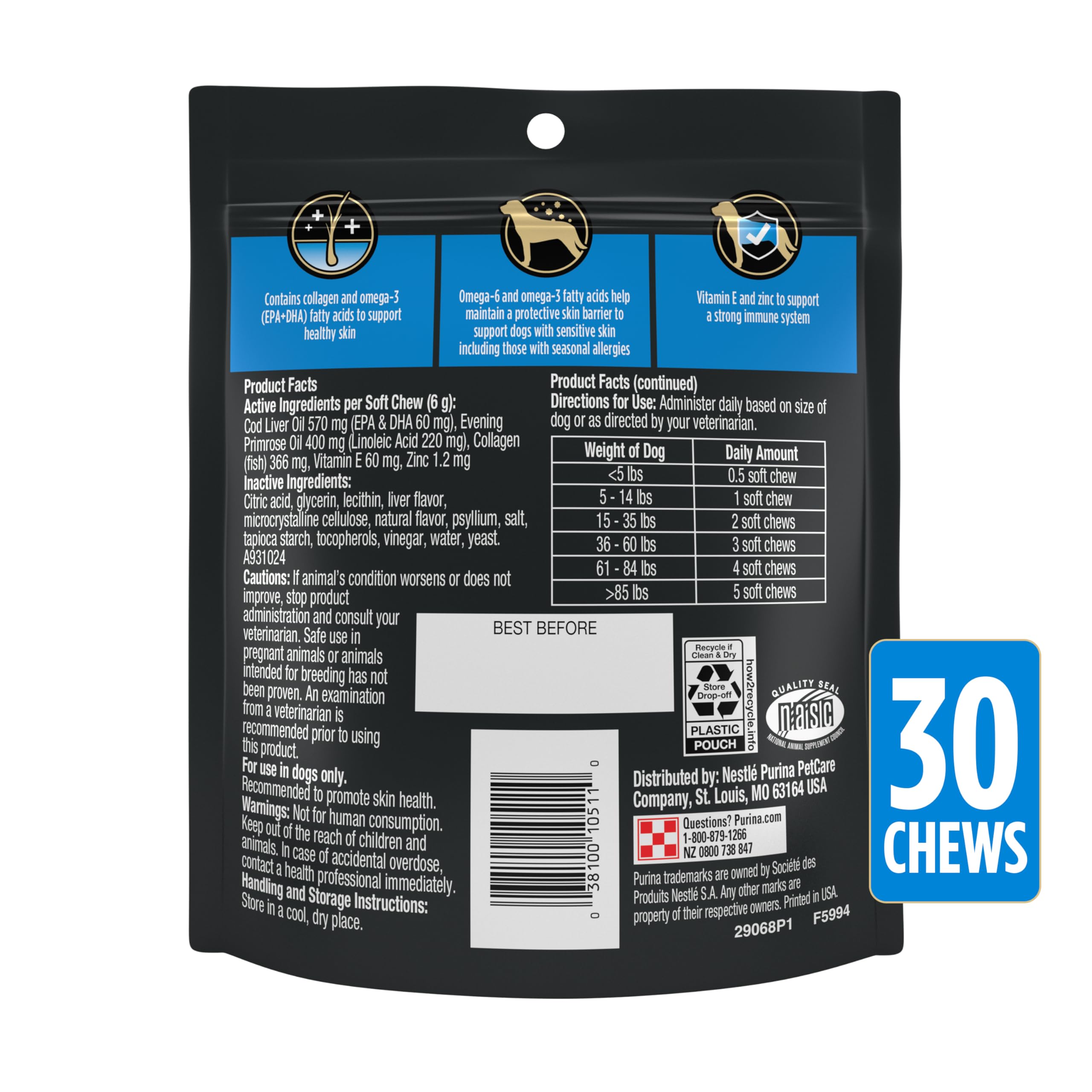Purina Pro Plan chien acceptant la friandise soulignant l’acceptation gustative