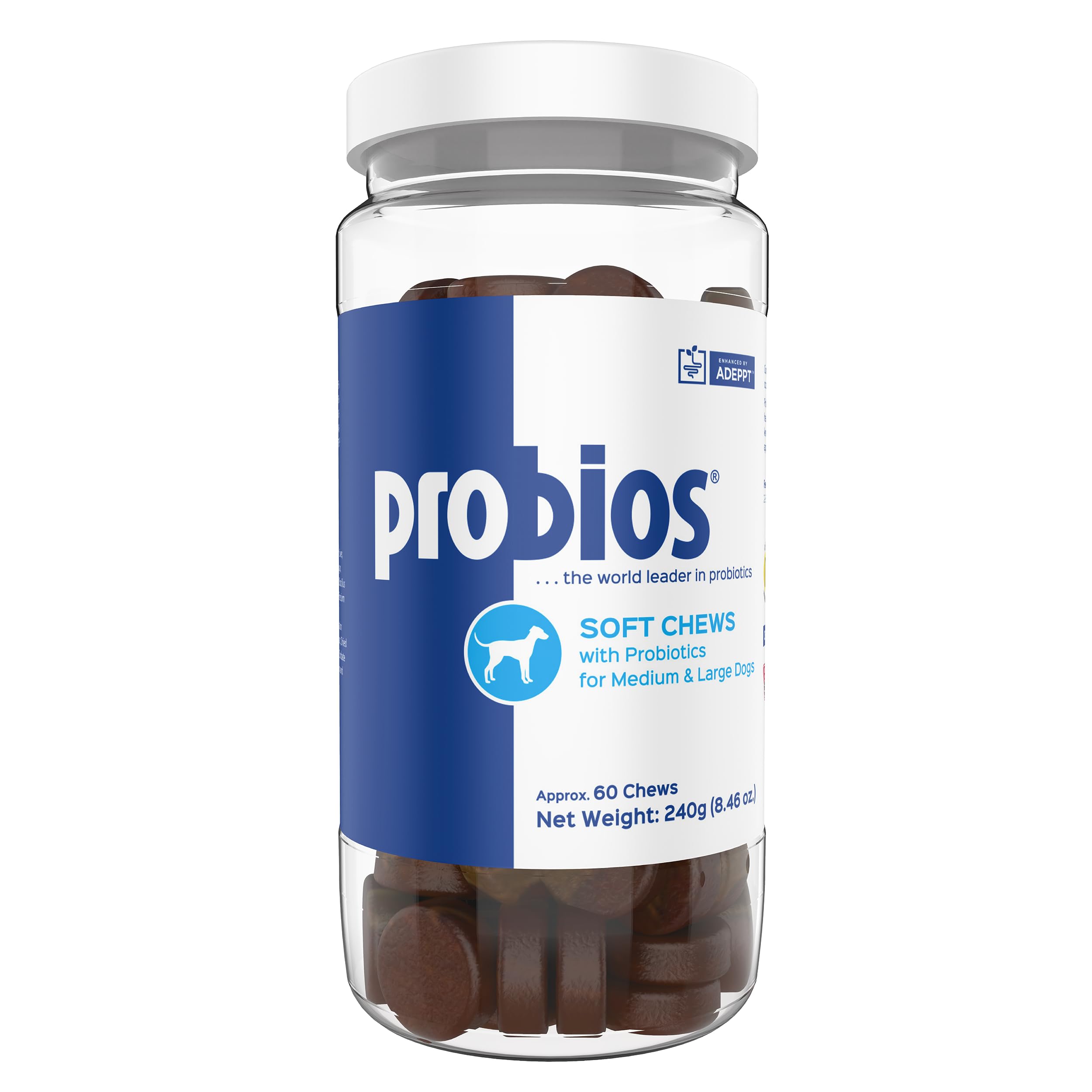 Probios pot face avant montrant l'emballage et la quantité utile