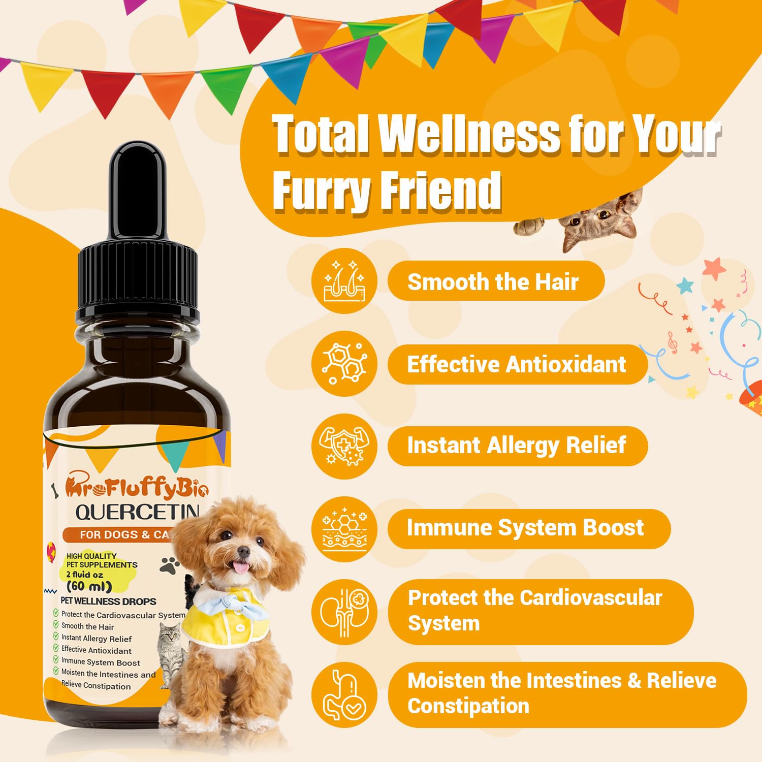 ProFluffyBio gros plan de texture du liquide montrant pureté et consistance