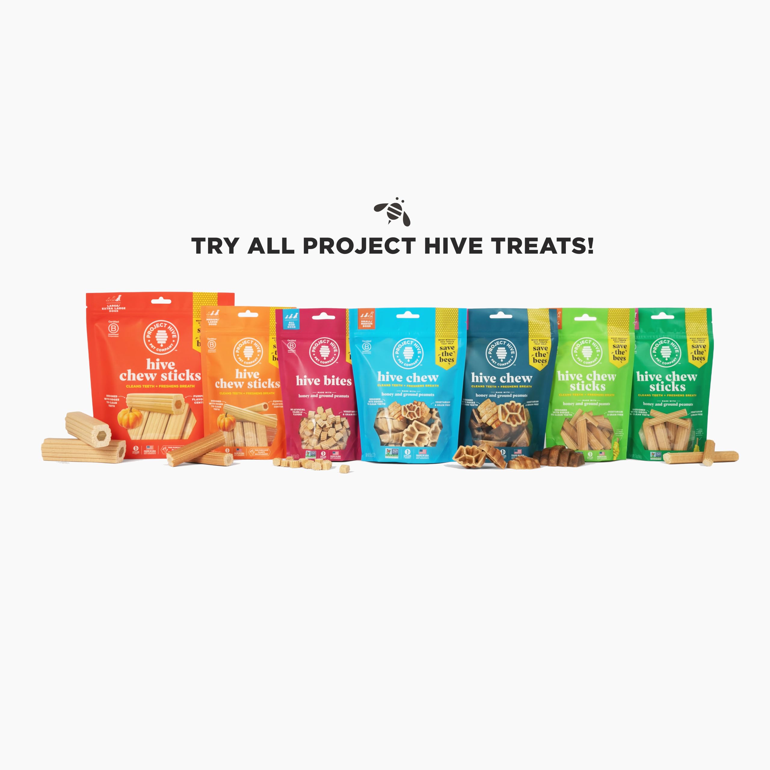 PROJECT HIVE chien mâchant un bâtonnet dehors pour hygiène dentaire et plaisir