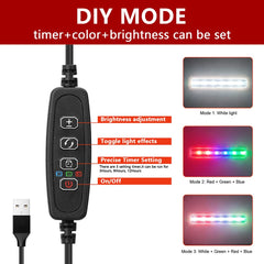 Pronetcus rampe LED trois couleurs démontrant éclairage réglable
