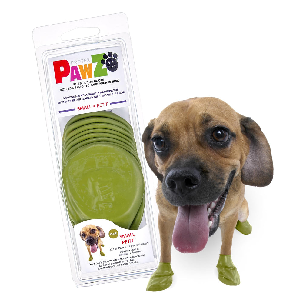 Protex PawZ vue avant de l'emballage montrant lot de 12 et protection pratique