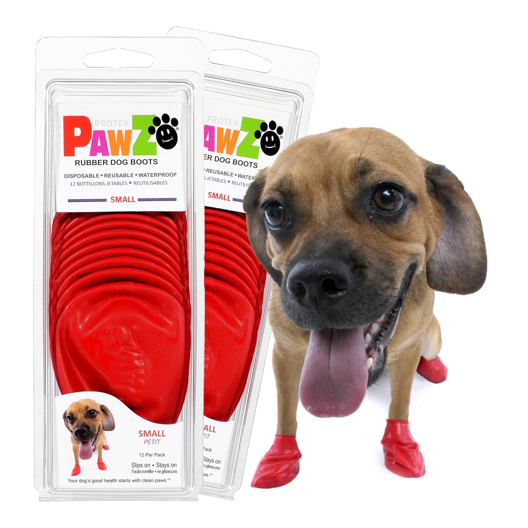 Protex PawZ packaging frontal montrant lot de 24 et protection des pattes