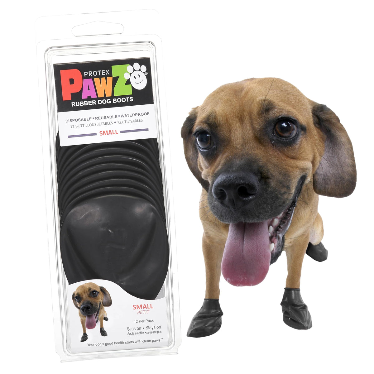 Protex PawZ face avant montrant le design et la facilité d'enfilage